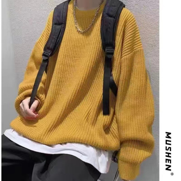 Damen Bequemer Oversized Strickpullover Echoarchiv