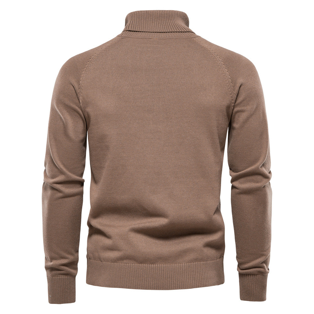 Herren Rollkragenpullover mit strukturiertem Muster Echoarchiv