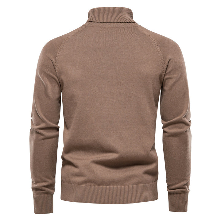Herren Rollkragenpullover mit strukturiertem Muster Echoarchiv