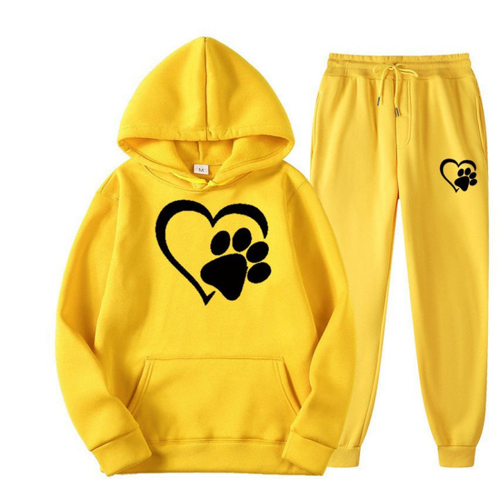 Damen Kuscheliger Hoodie und Jogginghose Set Echoarchiv
