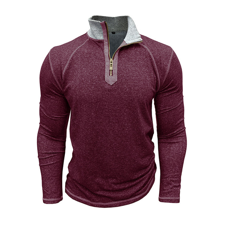 Herren Funktionsshirt mit hohem Kragen und Reißverschluss Echoarchiv
