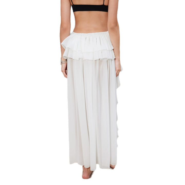 Damen eleganter, fließender Strandrock mit Rüschen Echo Archiv