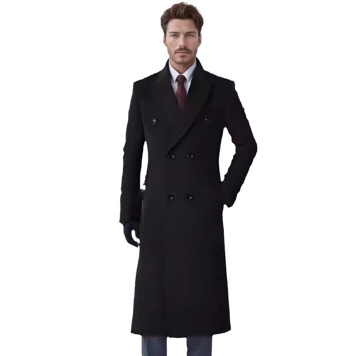 Herren doppelreiher Übermantel mit elegantem Schnitt und praktischen Taschen Echoarchiv
