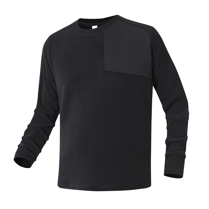 Herren Fleece-Langarmshirt mit asymmetrischer Brustpasse und leichtem Stretch Echo Archiv