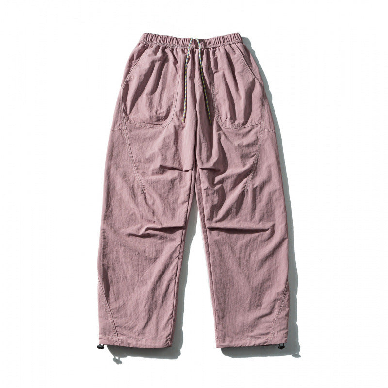 Unisex Weit geschnittene Outdoor-Hose mit elastischem Bund, Tunnelzug und verstellbarem Beinabschluss Echo Archiv