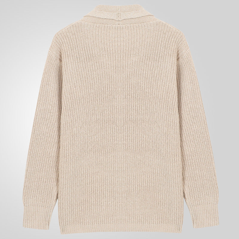 Herren Strickjacke mit strukturiertem Design und eleganten Knöpfen Echoarchiv