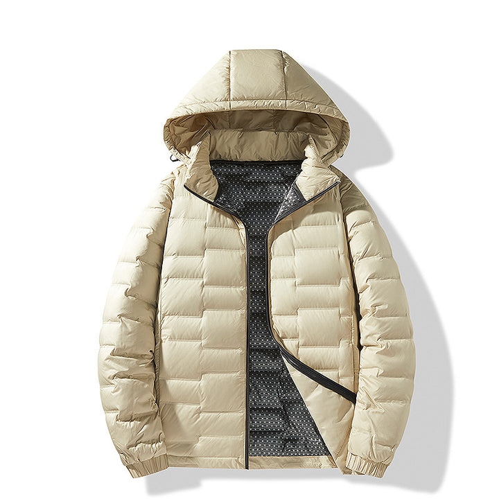 Herren Ultraleichte Steppjacke mit Kapuze und Thermofutter Echo Archiv