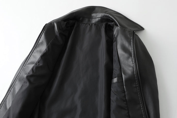 Herren modische Kunstlederjacke mit zeitgemäßem Design und funktionalen Taschen Echoarchiv