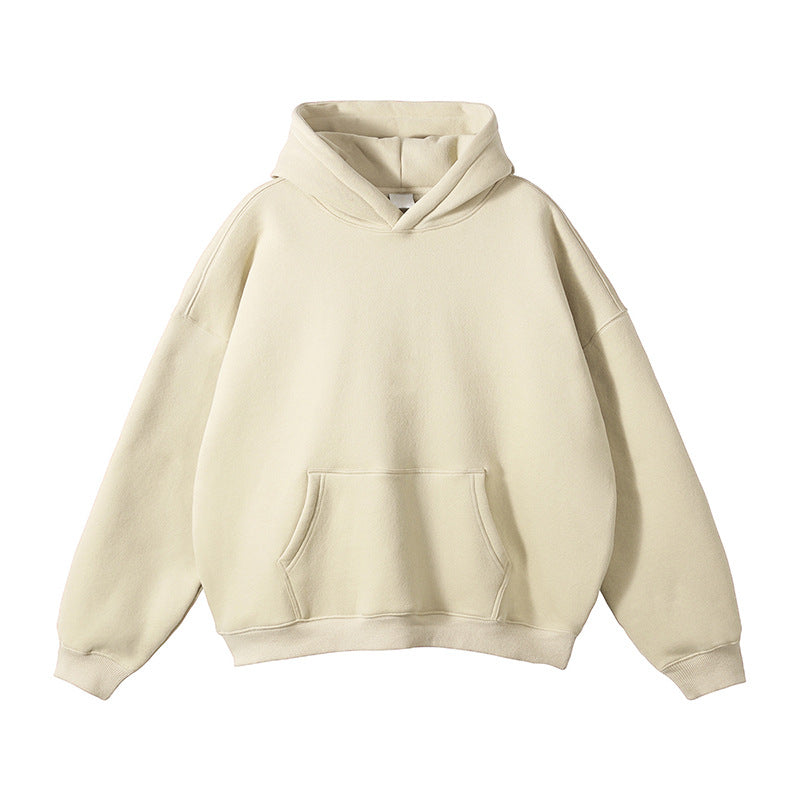 Unisex Schlichter Oversize-Kapuzenpullover mit Soft-Fleece-Innenseite und tiefer Raglannaht Echo Archiv