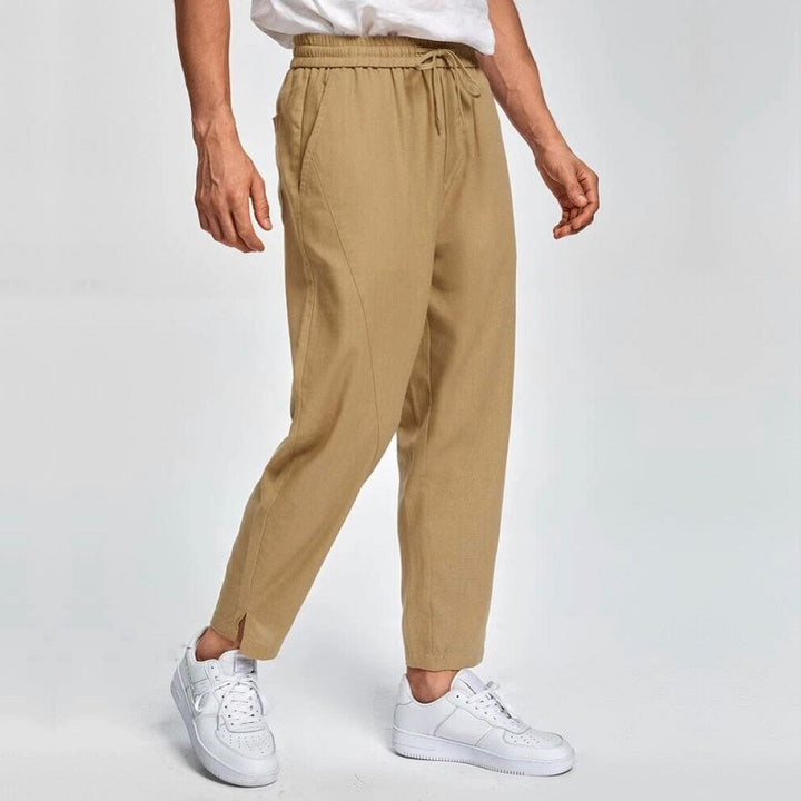 Herren modische lässige Freizeithose mit Kordelzug Echoarchiv