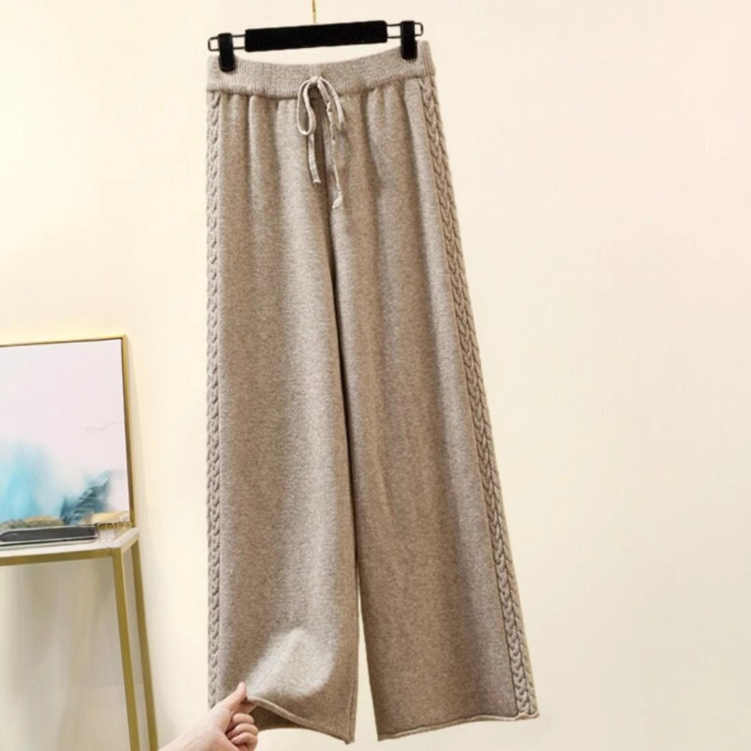 Damen Hochwertige weite Strickhose Echo Archiv