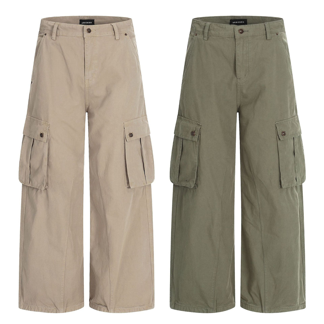 Damen Weite Cargo-Culotte-Shorts mit aufgesetzten Pattentaschen Echoarchiv