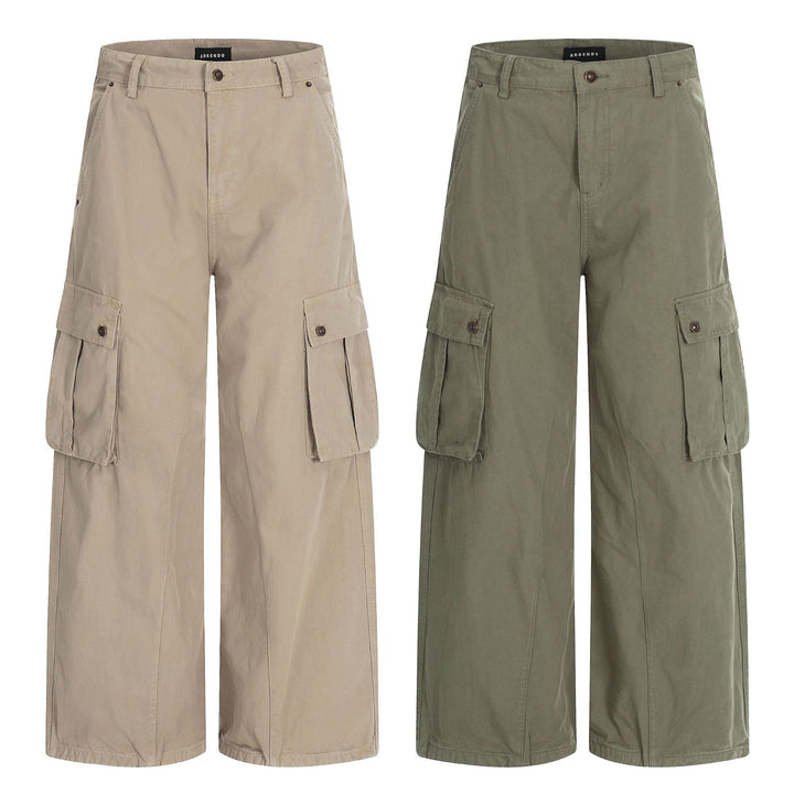 Damen Weite Cargo-Culotte-Shorts mit aufgesetzten Pattentaschen Echoarchiv