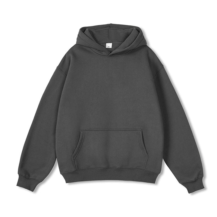 Unisex Oversize-Kapuzenpullover aus Baumwollmix mit Kängurutasche und gerippten Bündchen Echo Archiv