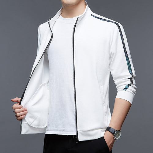 Herren sportliche Jacke mit Stehkragen und atmungsaktiver Funktion Echoarchiv