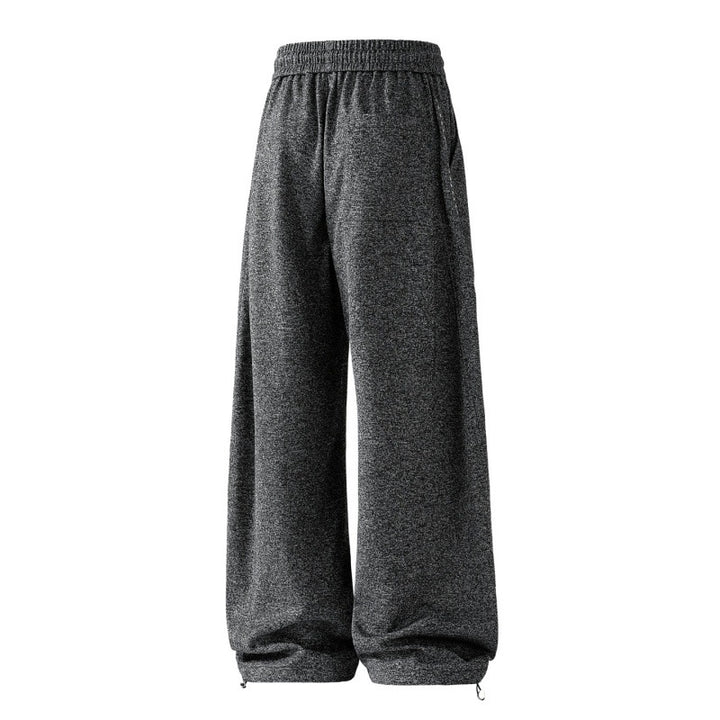 Frauen weite Lounge-Sweatpants mit elastischem Kordelzugbund und dekorativer Seitennaht – Avérine