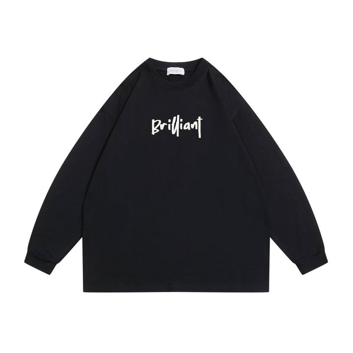 Unisex Oversize-Sweatshirt mit Frontprint 'Brilliant', Raglanärmeln und geripptem Rundhals Echoarchiv