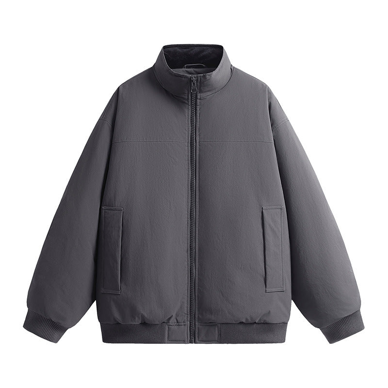 Herren stylische Bomberjacke mit hohem Kragen und seitlichen Taschen Echoarchiv