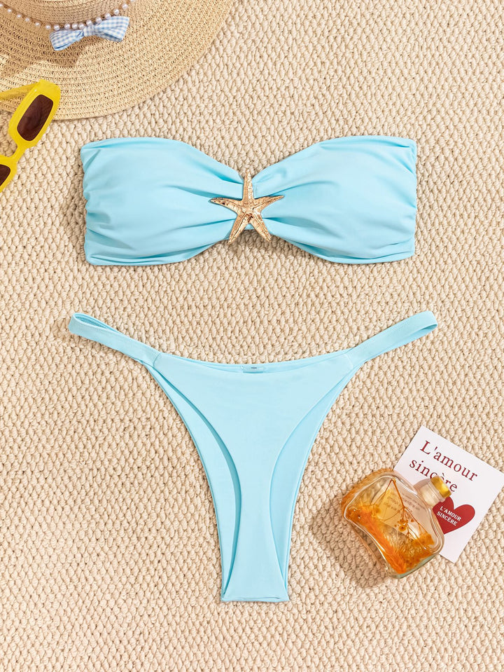 Damen Bandeau-Bikini mit elegantem Verschluss und modischem Design Echo Archiv