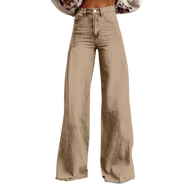 Damen nan hochgeschnittene Schlagjeans mit extra weitem Bein, figurstreckender Passform und dezenter Vintage-Waschung Echo Archiv