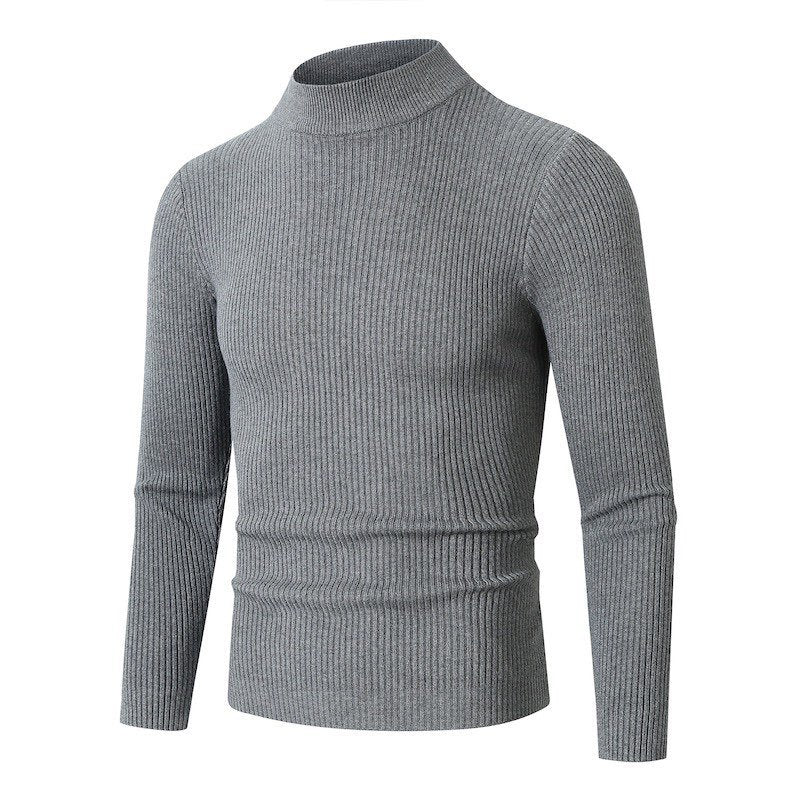 Herren Rollkragenpullover aus hochwertiger Rippenstruktur Echoarchiv