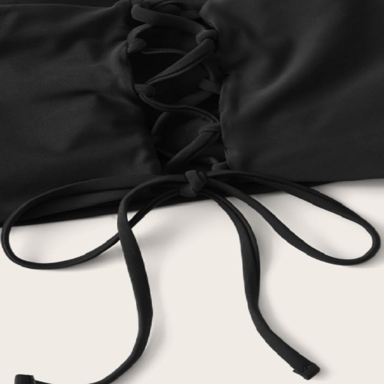 Damen Bandeau-Bikini mit hochgeschnittenem Unterteil Echo Archiv