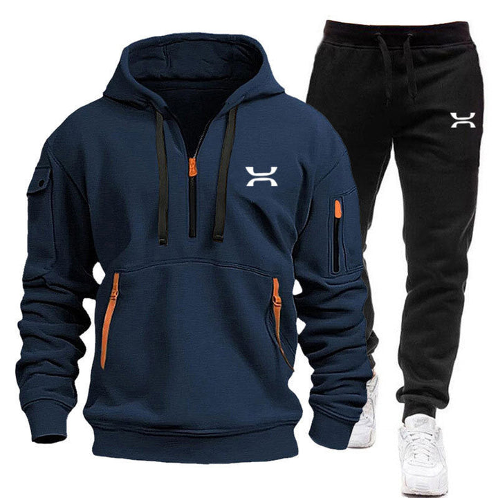 Echoarchiv Herren Hoodie-Trainingsanzug mit Reißverschlusstaschen