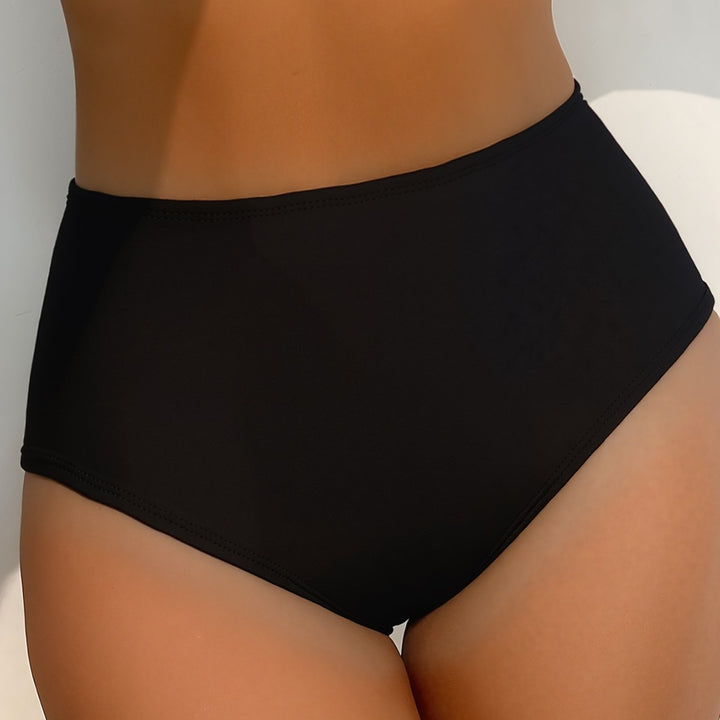 Damen Hochtaillierte Bikini-Hose mit vielseitigem Raffungselement und figurformendem Schnitt Echo Archiv