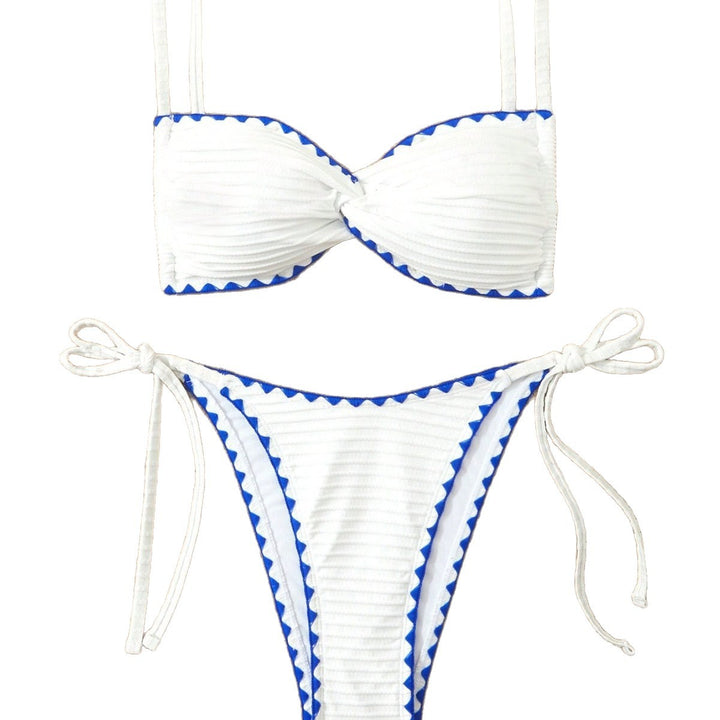 Damen Triangel-Bikini mit dekorativem Rüschensaum Echo Archiv