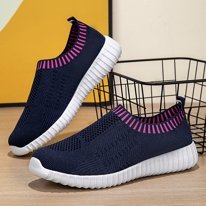 Damen nan elastischer Schlupf-Komfort-Sneaker mit dreidimensionaler Strickstruktur und profilierter Leichtsohle Echo Archiv
