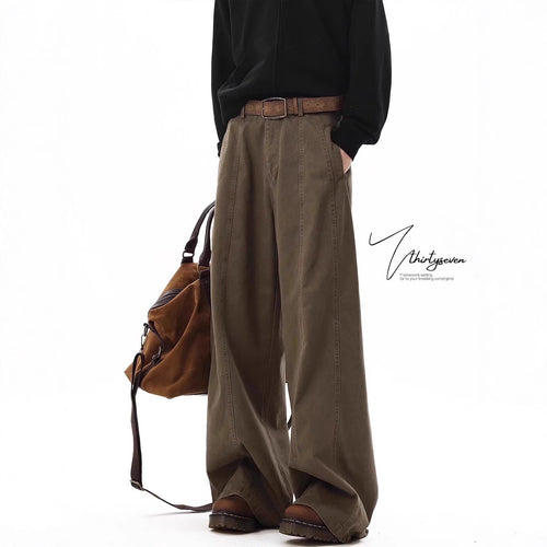 Damen Weitgeschnittene Hose mit Bundfalten Echoarchiv