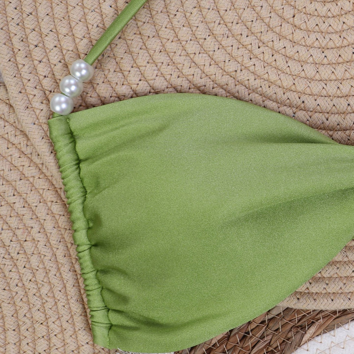 Damen Bandeau-Bikini mit eleganten Perlenschnüren Echo Archiv