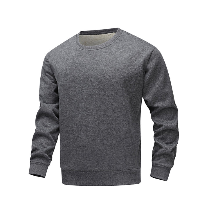 Herren bequemer Fleece-Sweater mit Rundhalsausschnitt Echoarchiv