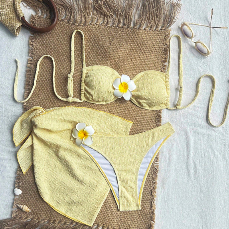 Damen Bandeau-Bikini mit feiner Struktur Echo Archiv