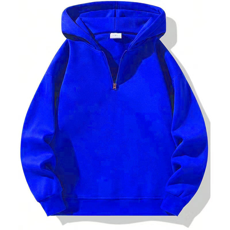 Herren sportlicher Kapuzenpullover mit halbem Reißverschluss Echoarchiv