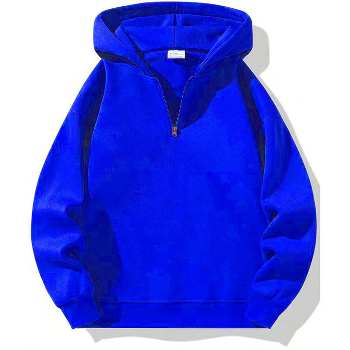 Herren sportlicher Kapuzenpullover mit halbem Reißverschluss Echoarchiv