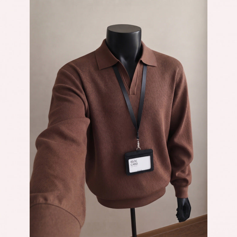 Stylischer Herrenpullover mit V-Ausschnitt Echo Archive