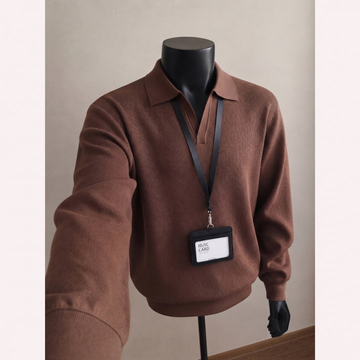 Stylischer Herrenpullover mit V-Ausschnitt Echo Archive