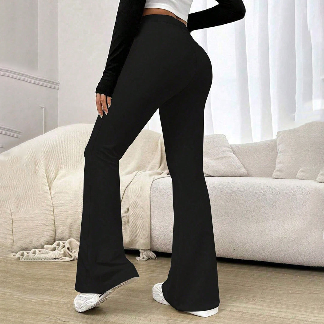 Damen Hohe Taille Flared Pants Echo Archiv
