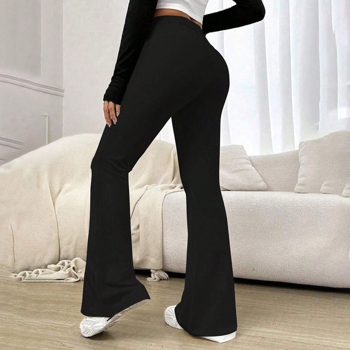 Damen Hohe Taille Flared Pants Echo Archiv