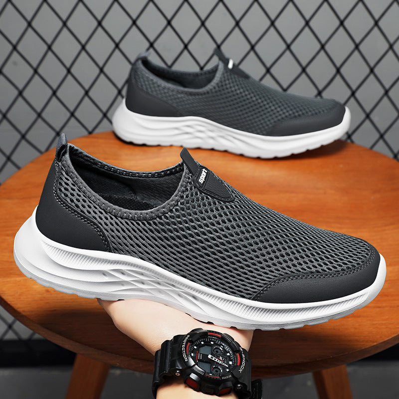 Herren nan leichter Mesh-Slipper-Sneaker mit nahtlosem Sockeneinstieg und reaktiver Wellen-EVA-Sohle Echo Archiv