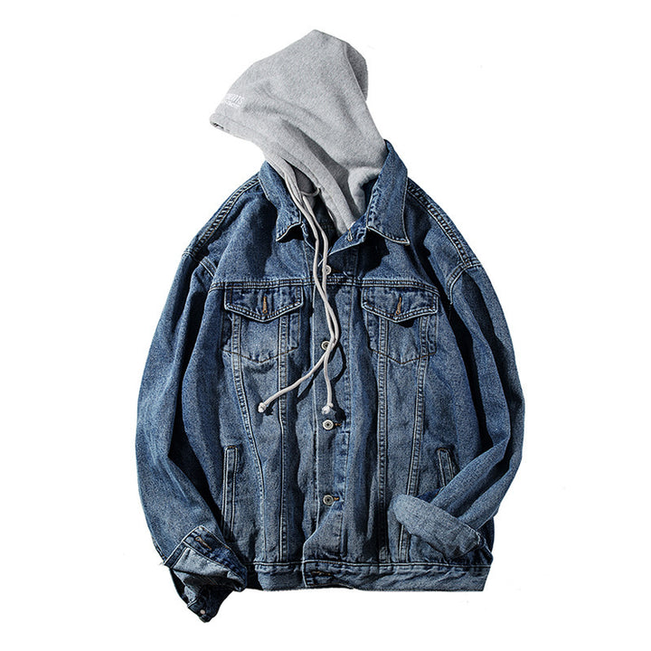 Herren Denimjacke mit integrierter Kapuze Echoarchiv