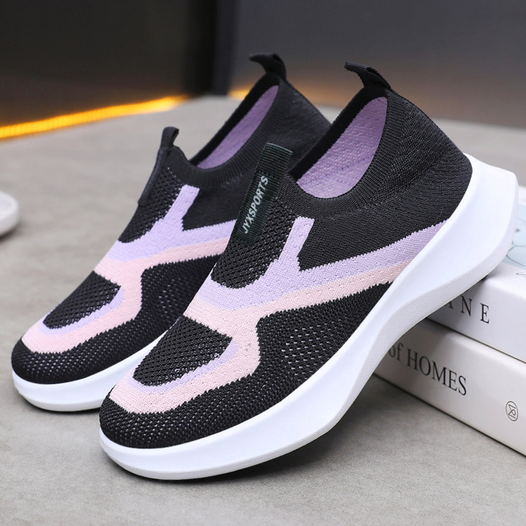 Damen nan nahtloser Strick-Sockensneaker mit elastischem Einstieg, atmungsaktiver Mesh-Struktur und leichter EVA-Dämpfung Echo Archiv