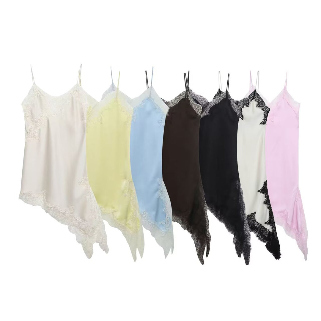Damen asymmetrisches Spaghetti-Top Echo Archiv