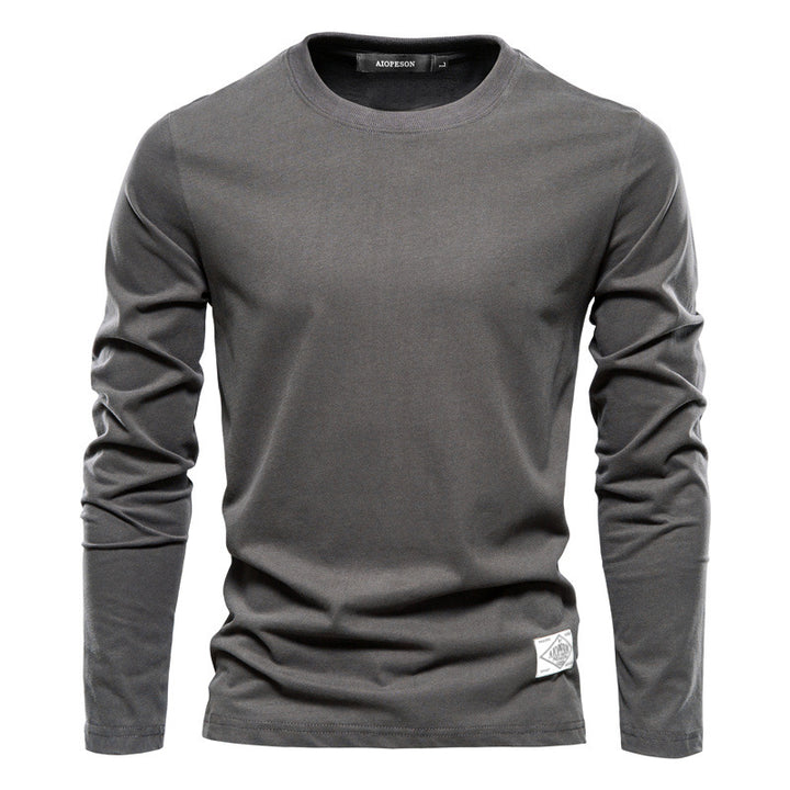 Herren Langarm T-Shirt mit hochwertigem Baumwollmix und modernem Fit Echoarchiv