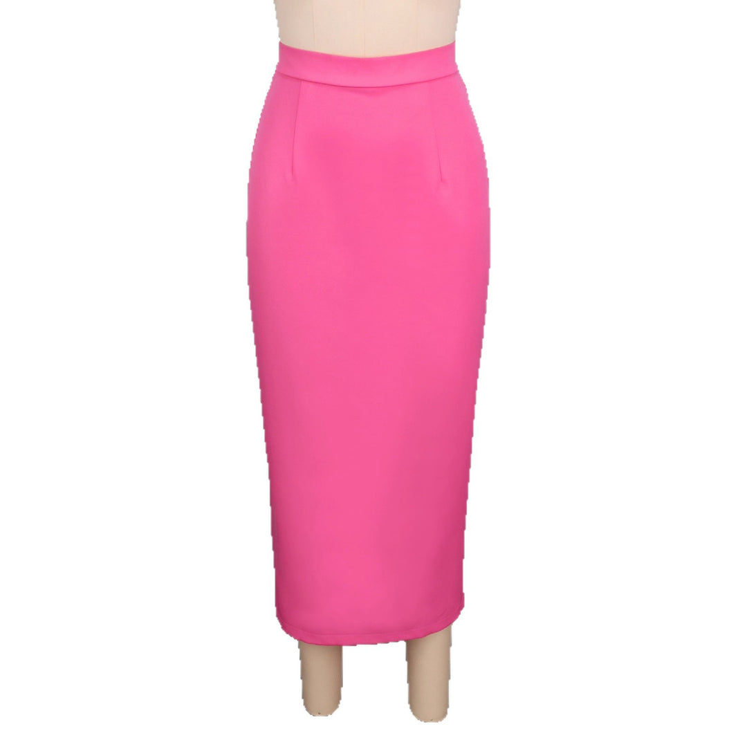 Damen eleganter Bleistiftrock mit hohem Bund und Taschendetails Echo Archiv