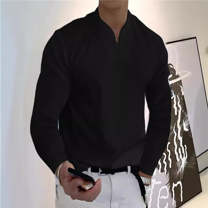 Herren Lässiges Langarmshirt Echo Archiv