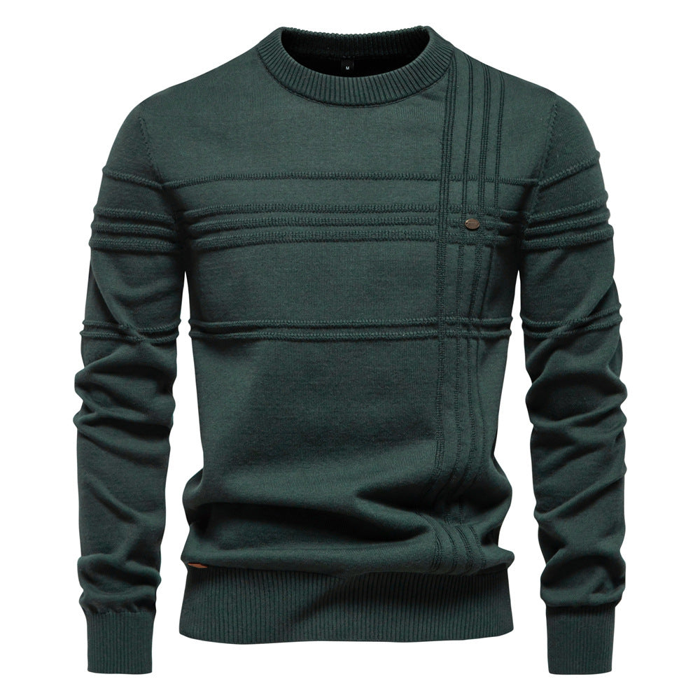 Herren Strickpullover mit modernem Strukturdesign und Komfortpassform Echoarchiv