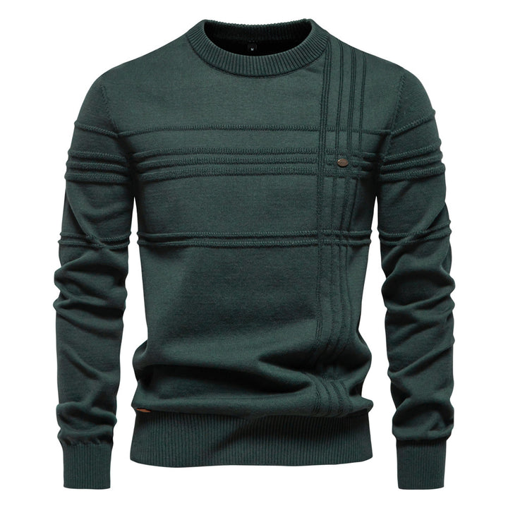 Herren Strickpullover mit modernem Strukturdesign und Komfortpassform Echoarchiv
