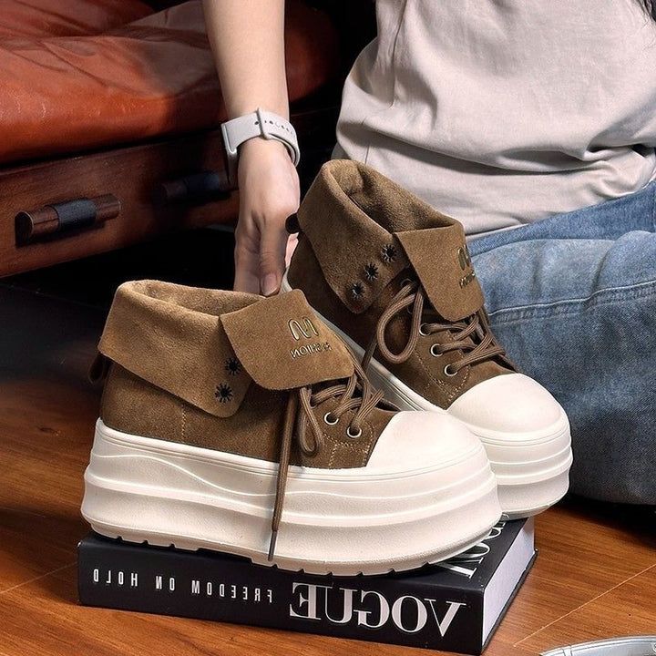 Damen Plateausneaker mit modischem Umschlag und komfortabler Sohle Echo Archiv